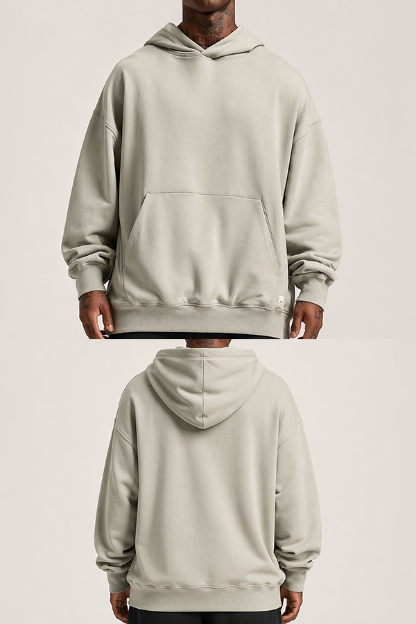 Organic Cotton Hoodies front back