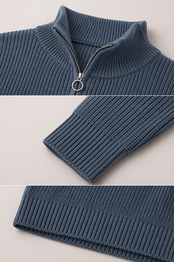 Organic Cotton Knit Sweaters details
