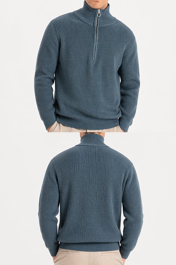 Organic Cotton Knit Sweaters front back