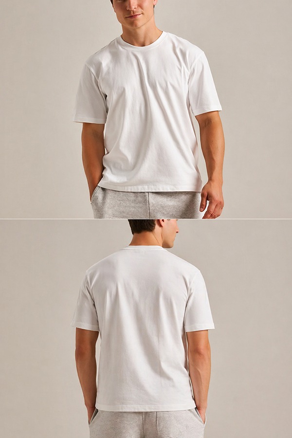 Organic Cotton T-Shirts front back