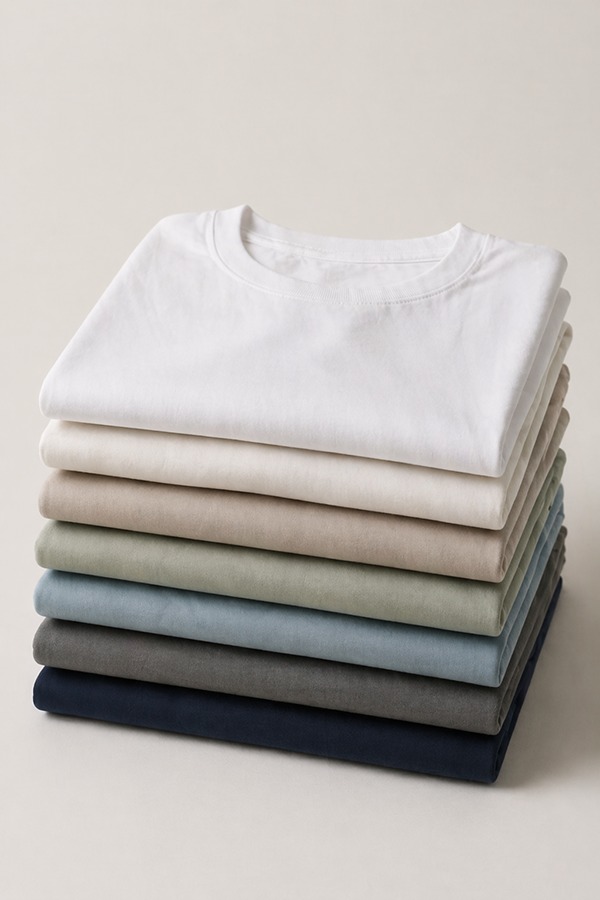 Organic Cotton T-Shirts types colors