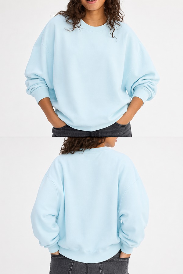 Oversized Sweatshirts front back