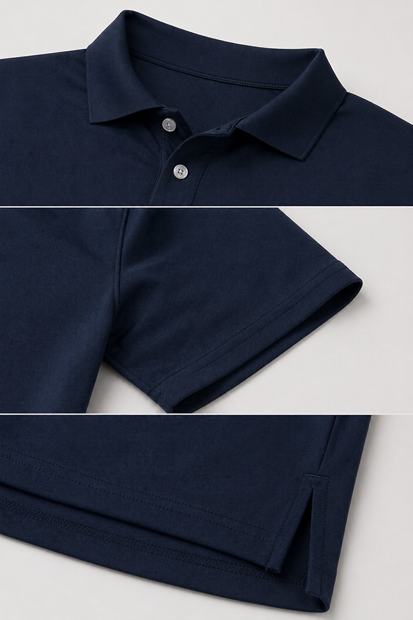 Polyester Spandex Performance Polos details