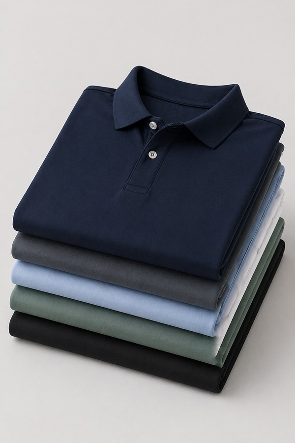 Polyester Spandex Performance Polos types colors
