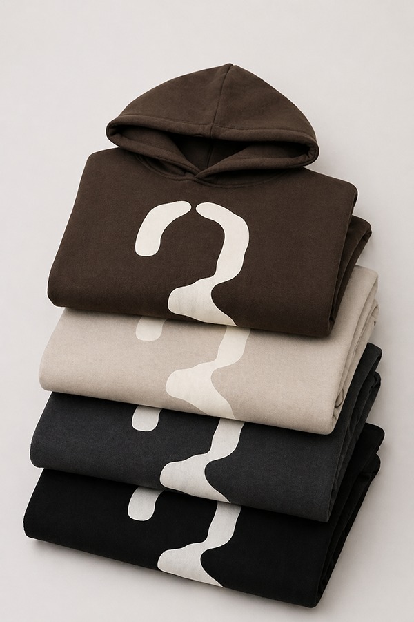 Puff Print Hoodies types colors