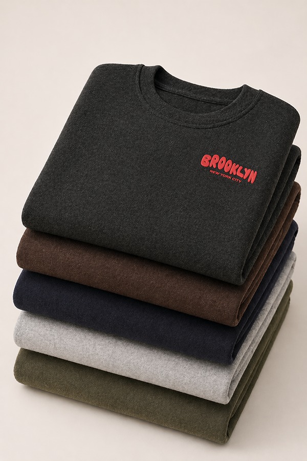 Puff Print Sweatshirts types colors