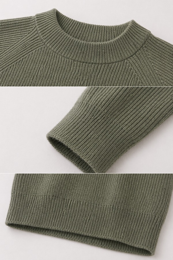 Ribbed Knit Sweaters details