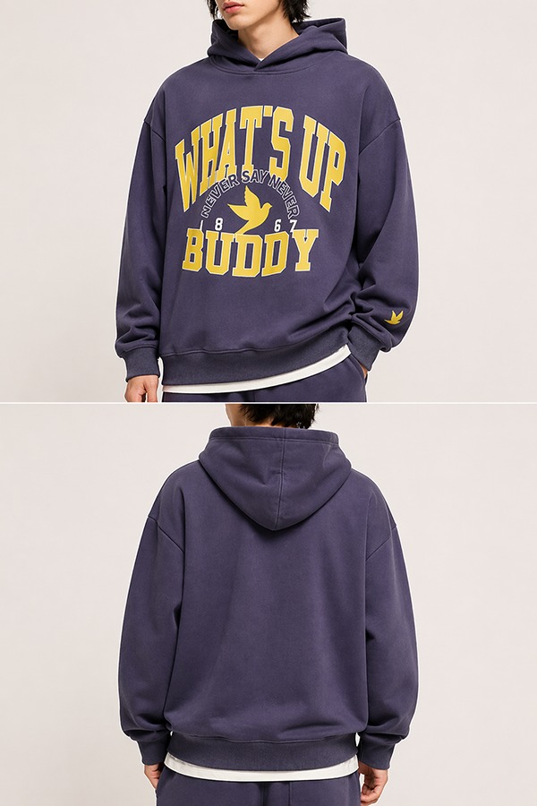 Screen Printed Hoodies front back