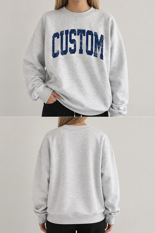 Screen Printed Sweatshirts front back