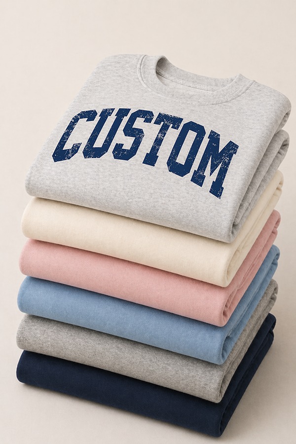 Screen Printed Sweatshirts types colors