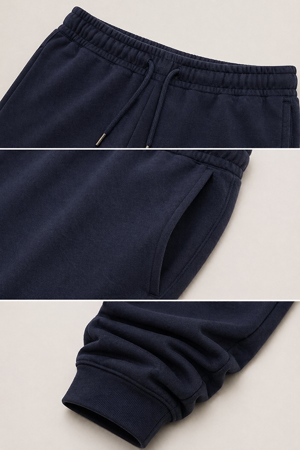 Stacked Joggers details