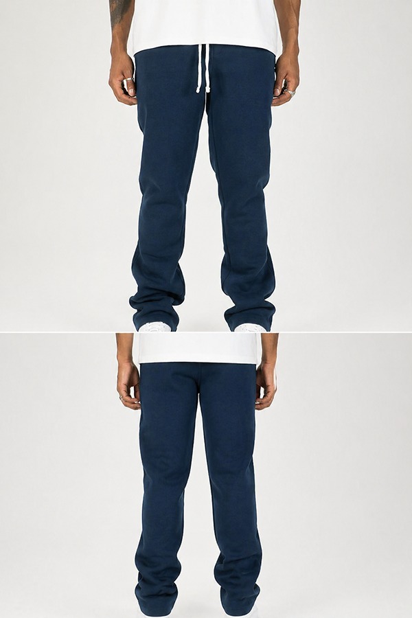 Stacked Sweatpants front back