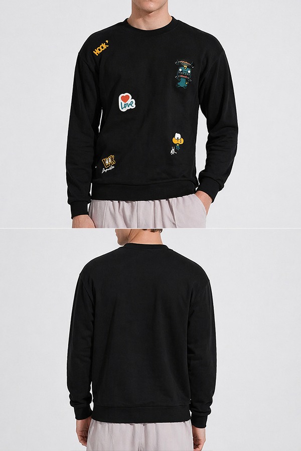 Standard Fit Sweatshirts front back