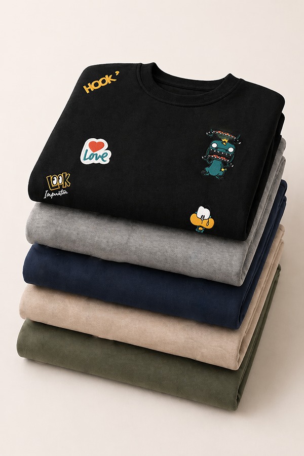 Standard Fit Sweatshirts types colors