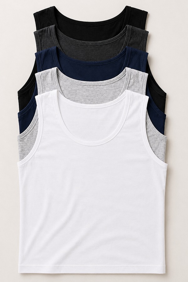 Standard Fit Tank Tops types colors