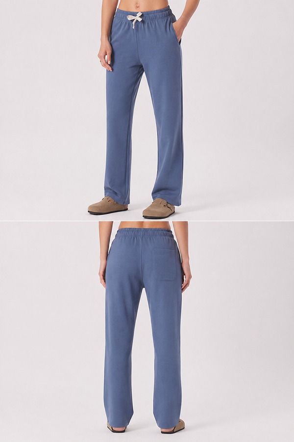 Straight Leg Sweatpants front back