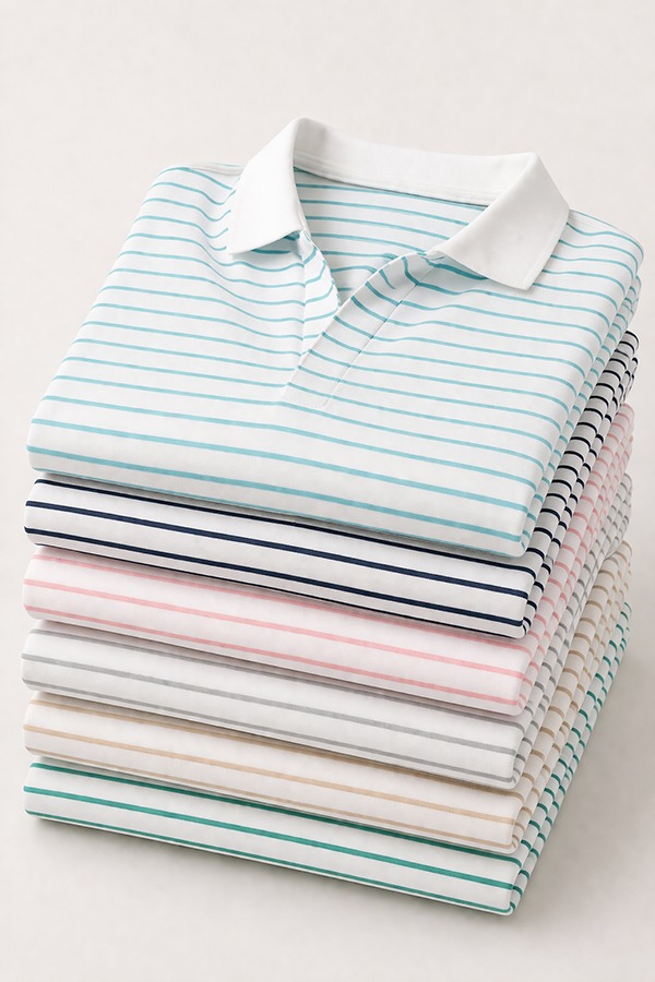 Stretch Blend Polo Shirts types colors