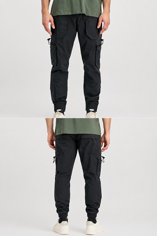 Tactical Style Joggers front back