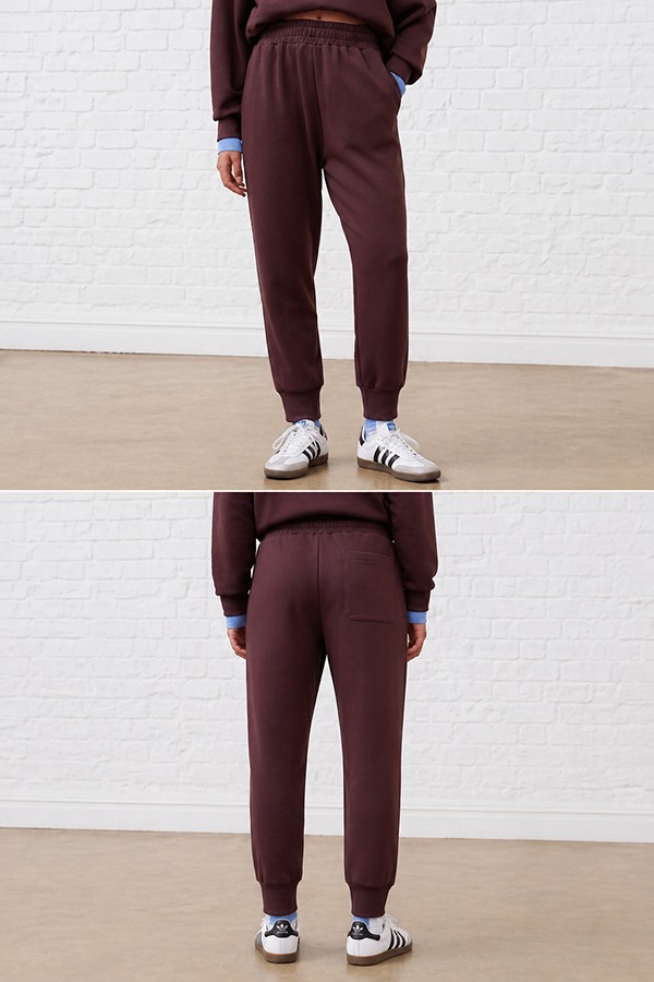 Tapered Leg Sweatpants front back