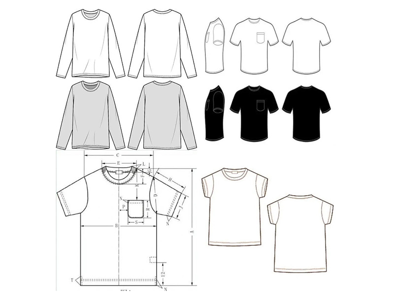 The components of t-shirts