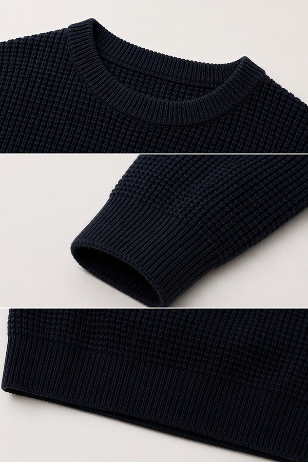Waffle Knit Sweaters details