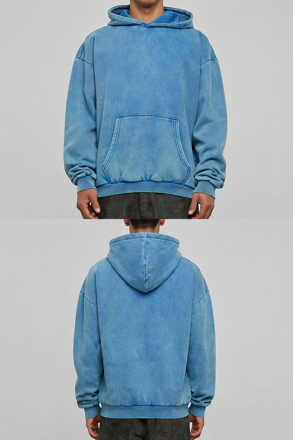 Washed Vintage Hoodies front back