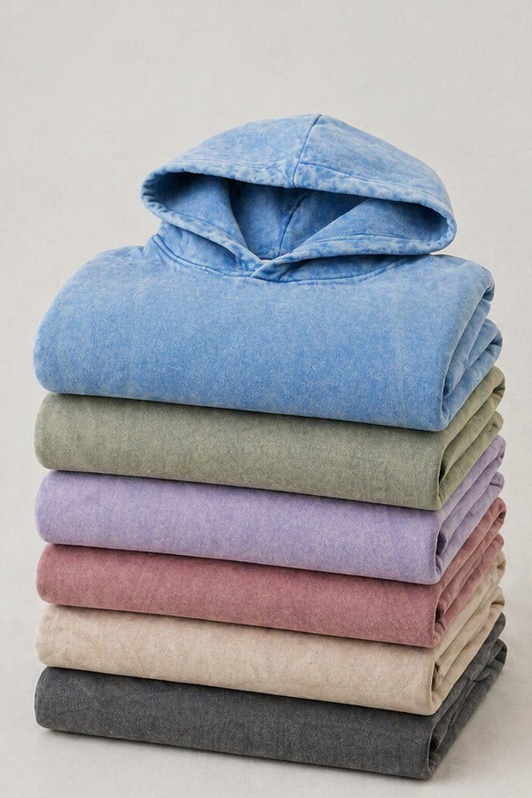 Washed Vintage Hoodies types colors