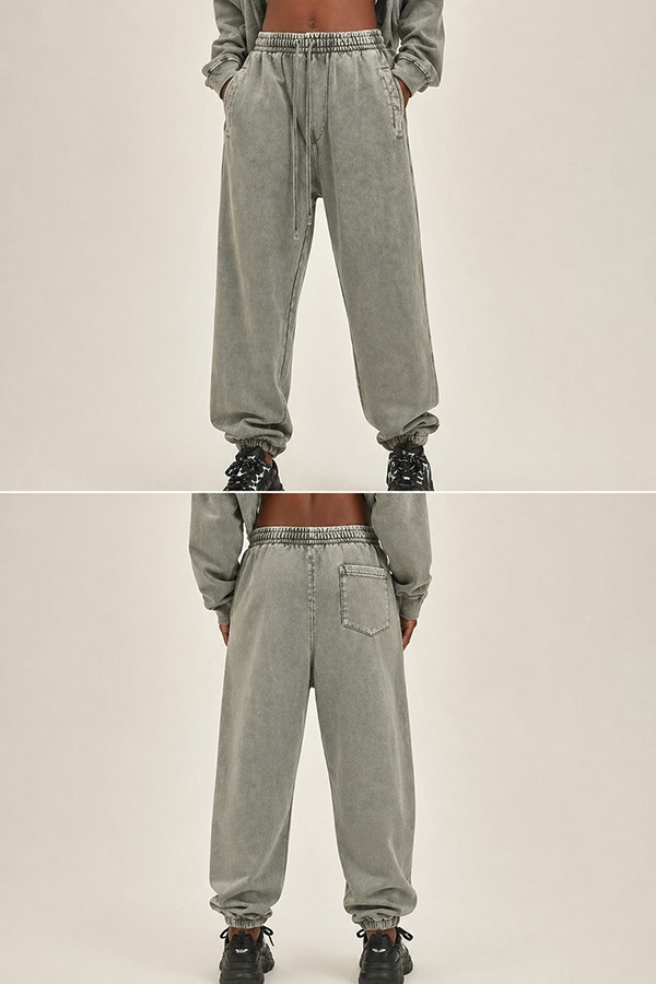 Washed Vintage Sweatpants front back