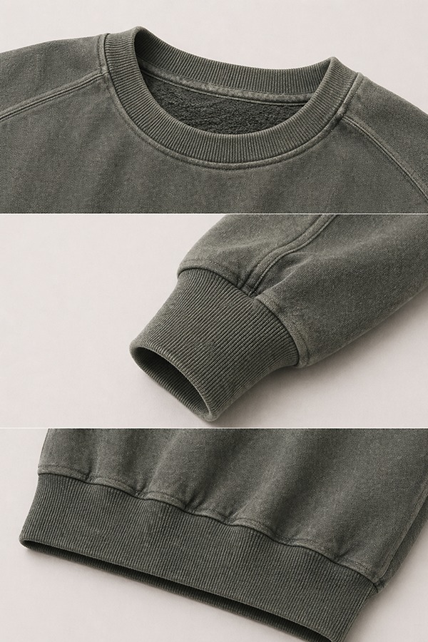 Washed Vintage Sweatshirts details