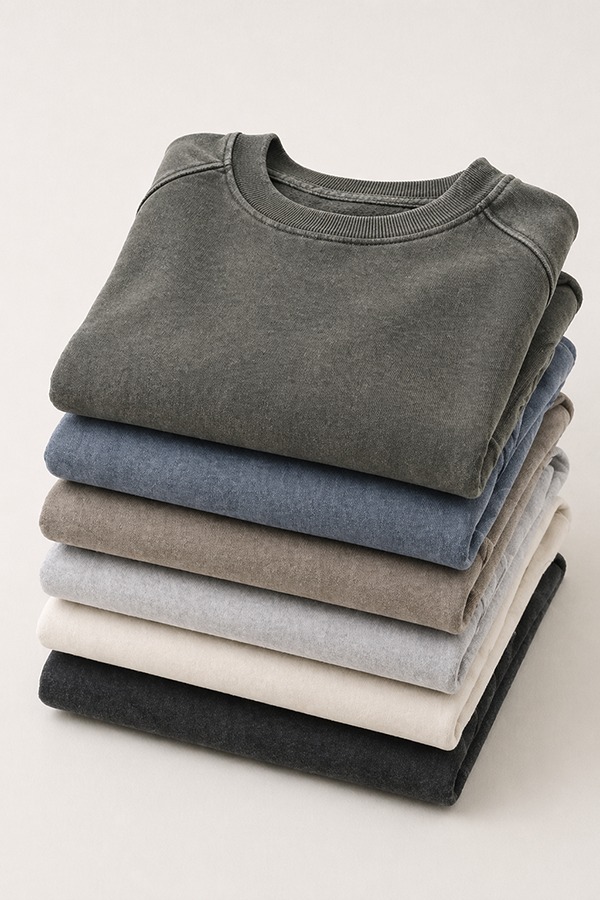 Washed Vintage Sweatshirts types colors