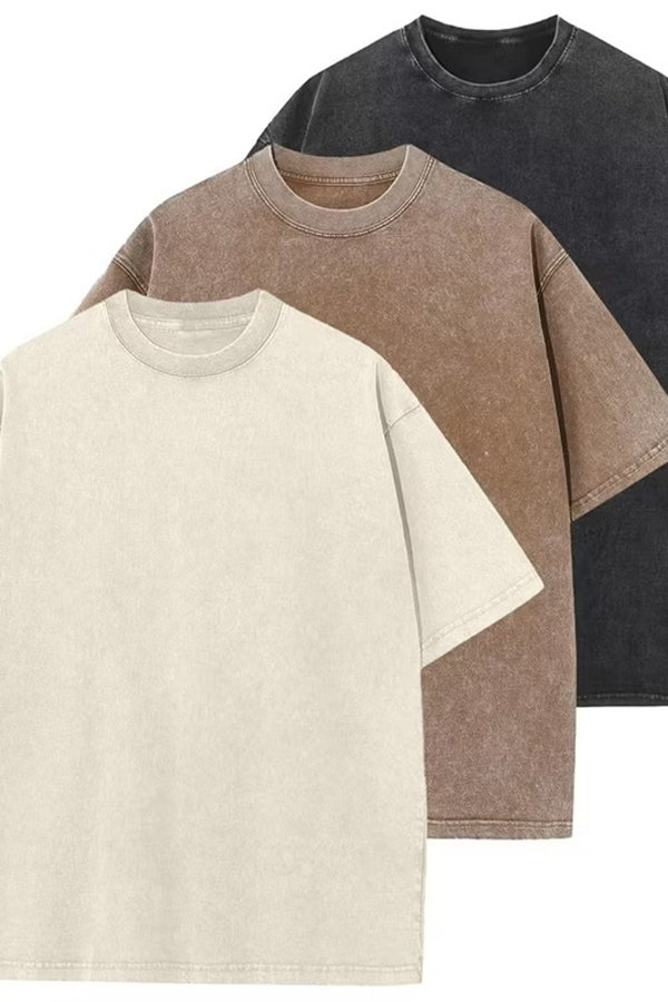 Washed Vintage T-Shirts types colors