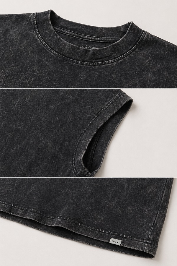 Washed Vintage Tank Tops details