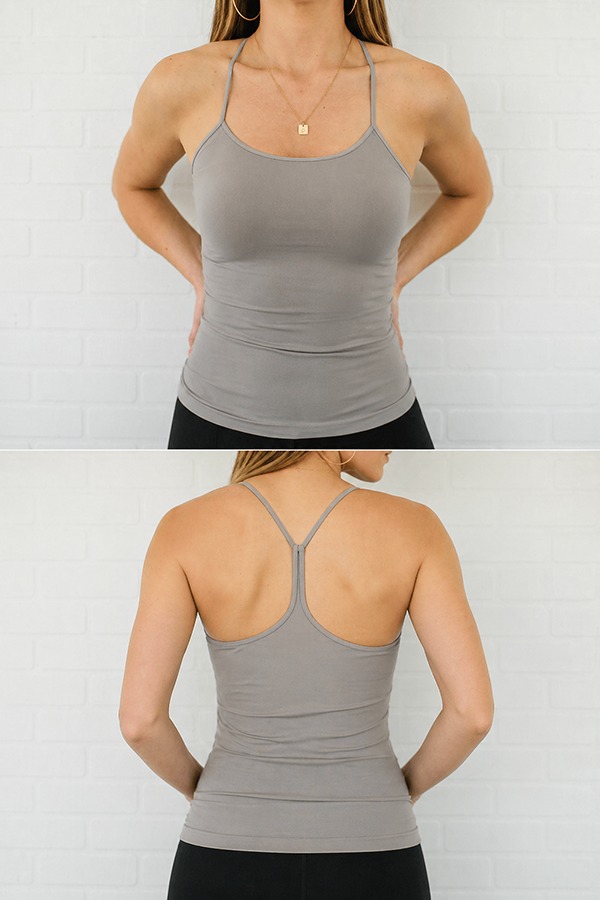 Y-Back Stringer Tank Tops front back