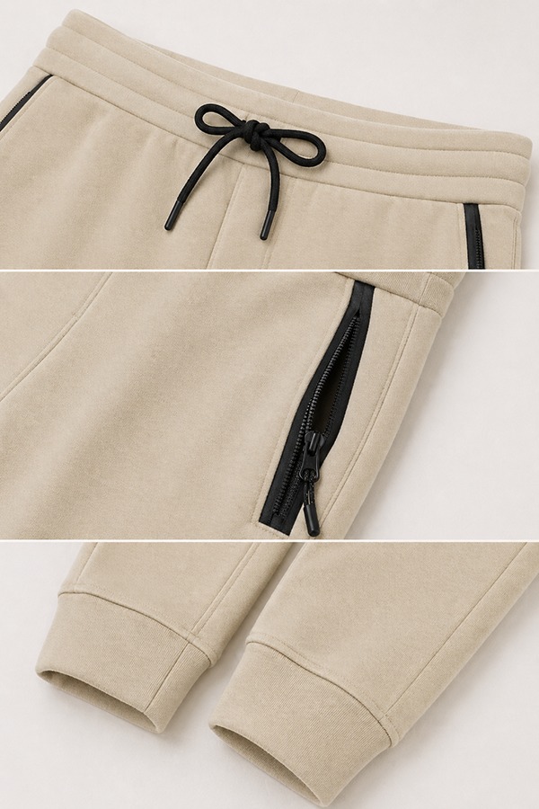 Zipper Pocket Joggers details