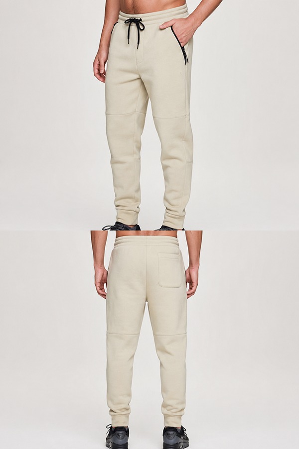 Zipper Pocket Joggers front back