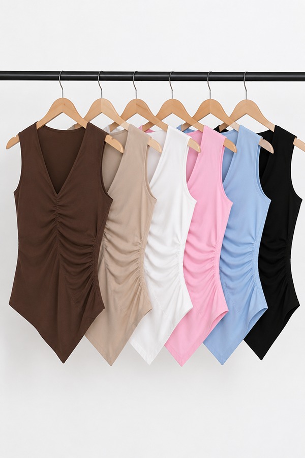 Asymmetric Hem Tops types colors