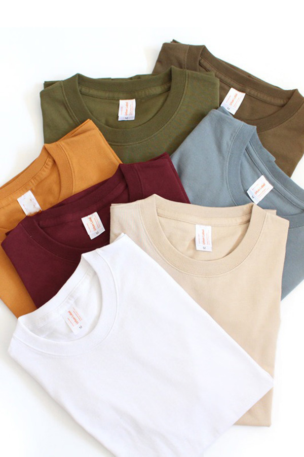 Basic Cotton Jersey T-Shirts types colors