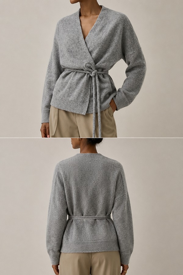 Belted Cardigans front back