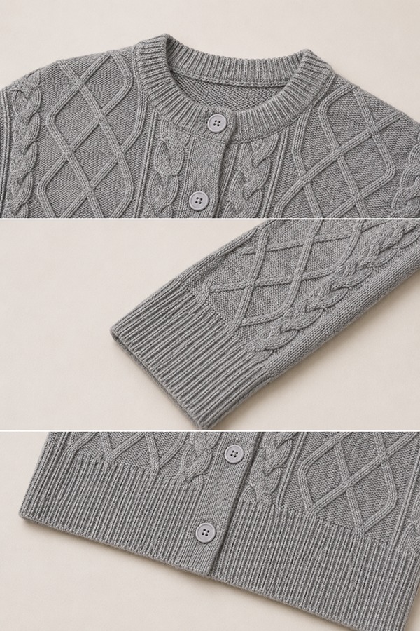 Cable Knit Cardigans details