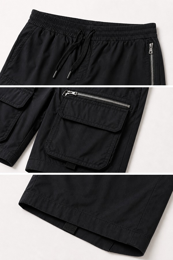Cargo Shorts with Multi Pockets details