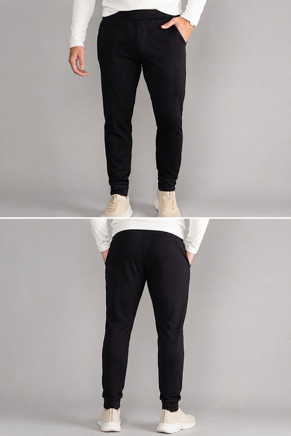 Basic Jogger Pants front back