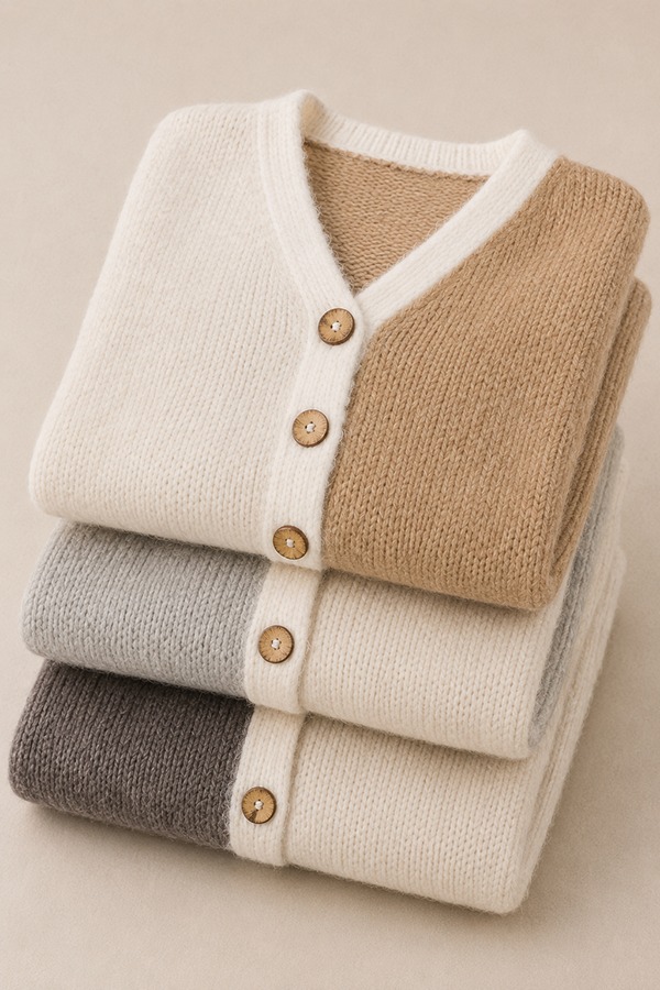 Color Block Cardigans types colors