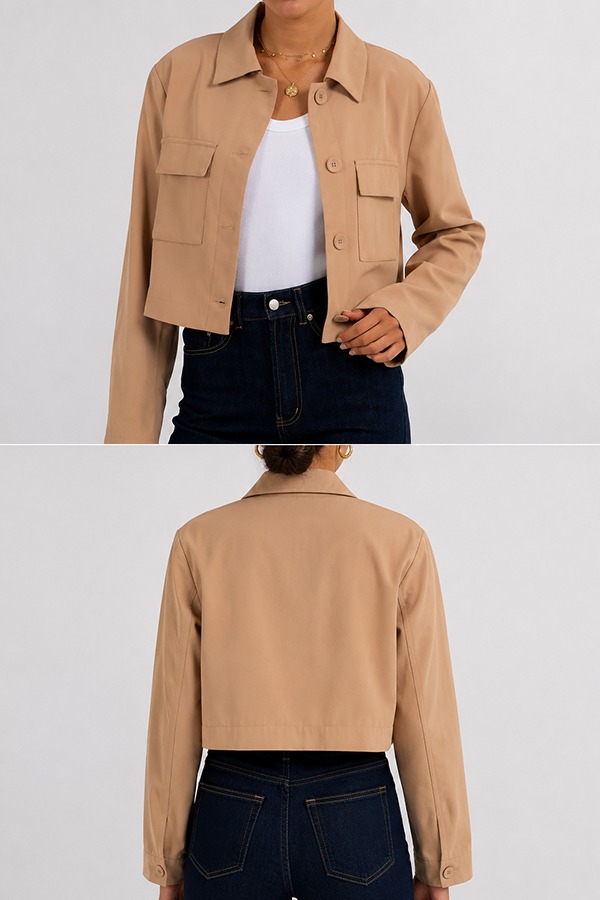 Cropped Jackets front back