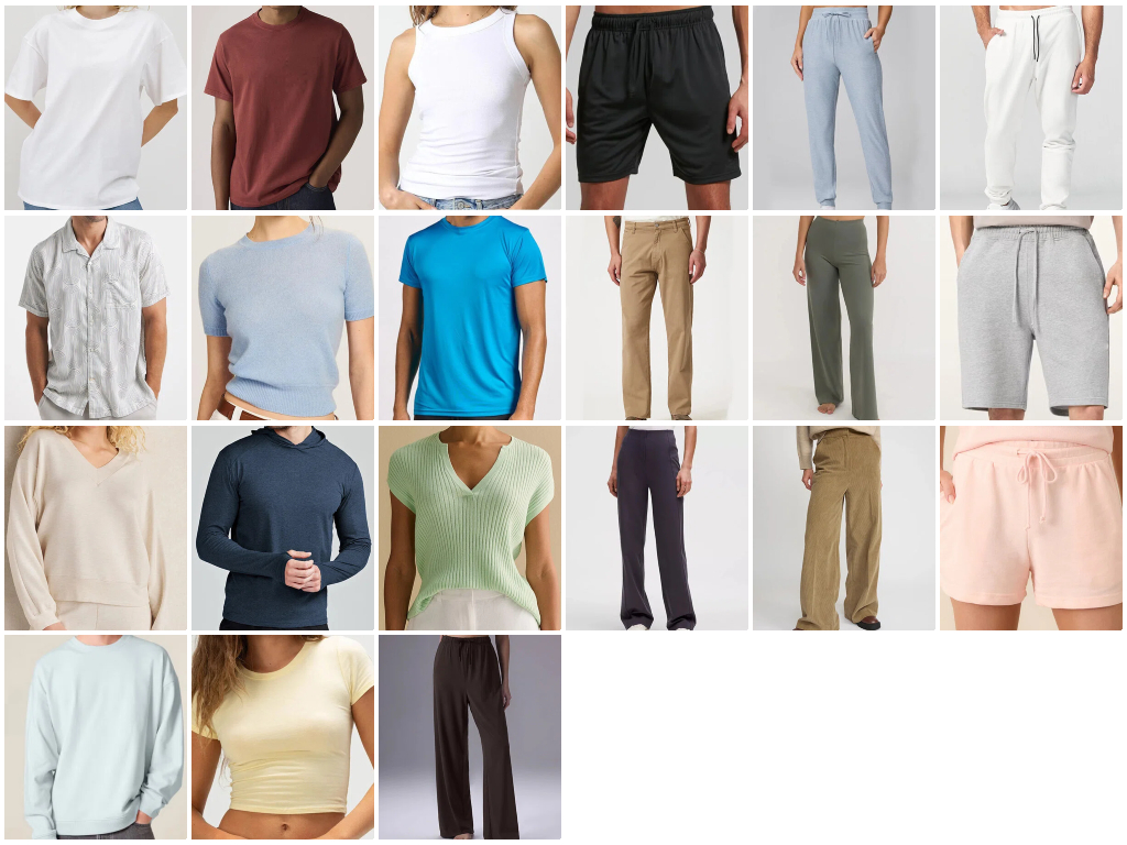 Custom Relaxed Tops & Bottoms Manufacturer all types