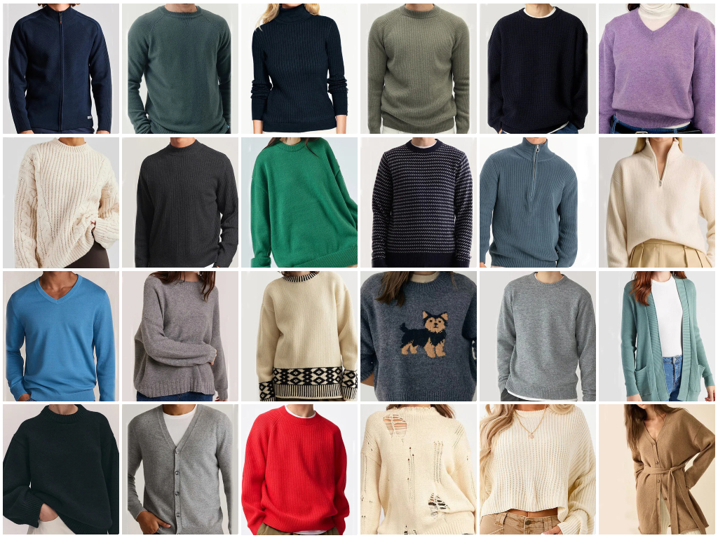 Custom Sweaters Manufacturer all types