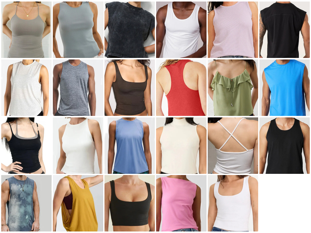 Custom Tank Tops Manufacturer all types