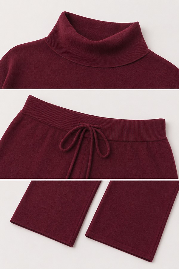 Fine Knit Lounge Sets details