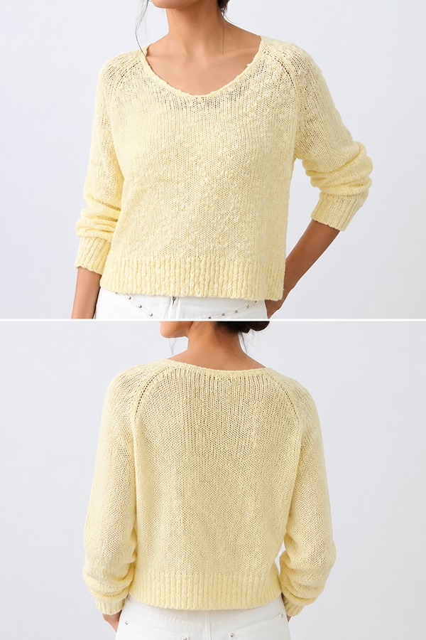 Fine Knit Sweaters front back