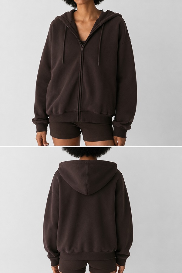 Fleece Hoodies & Sweatshirts front back