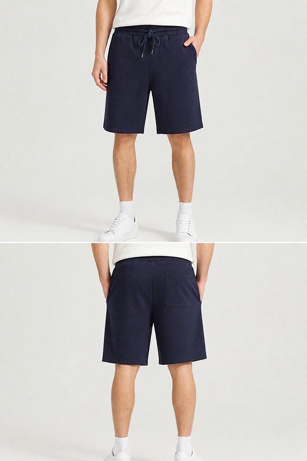 French Terry Shorts front back